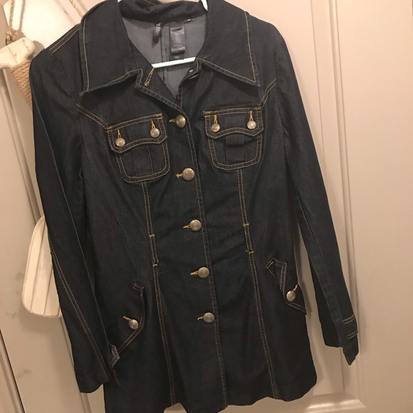 LDS Bisou bisou jean jacket like new S/M - Picture 2 of 8